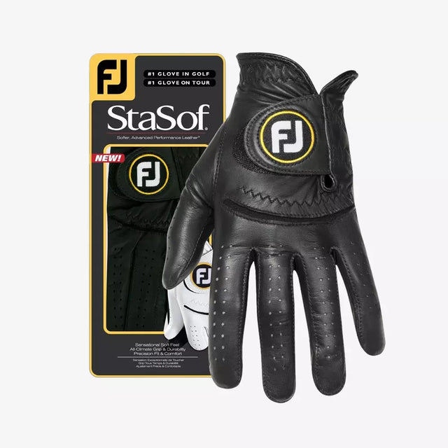 5 FootJoy StaSof Black Gloves Size Medium (LH Glove for the RH Player)